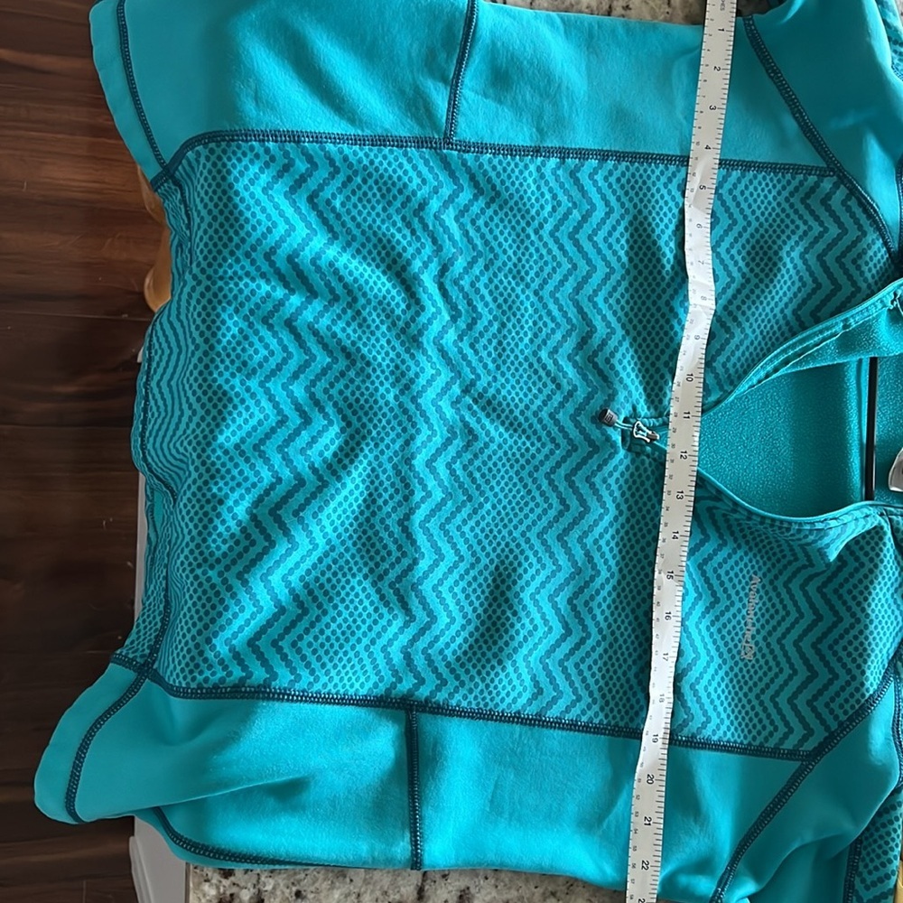 Avalanche Teal Patterned Zip-Up Jacket - image 7